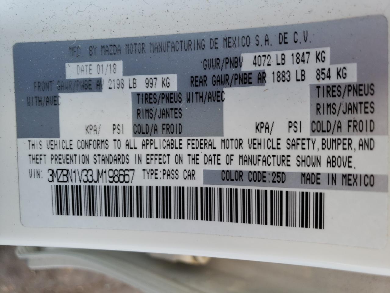 2018 Mazda 3 - Image 12