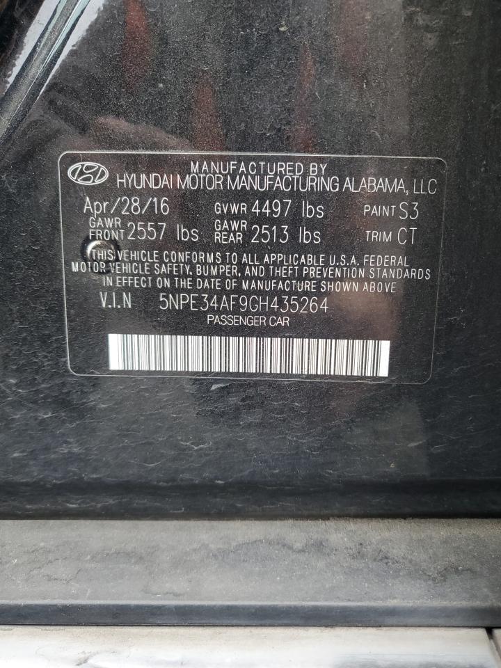 5NPE34AF9GH435264 2016 Hyundai Sonata Sport