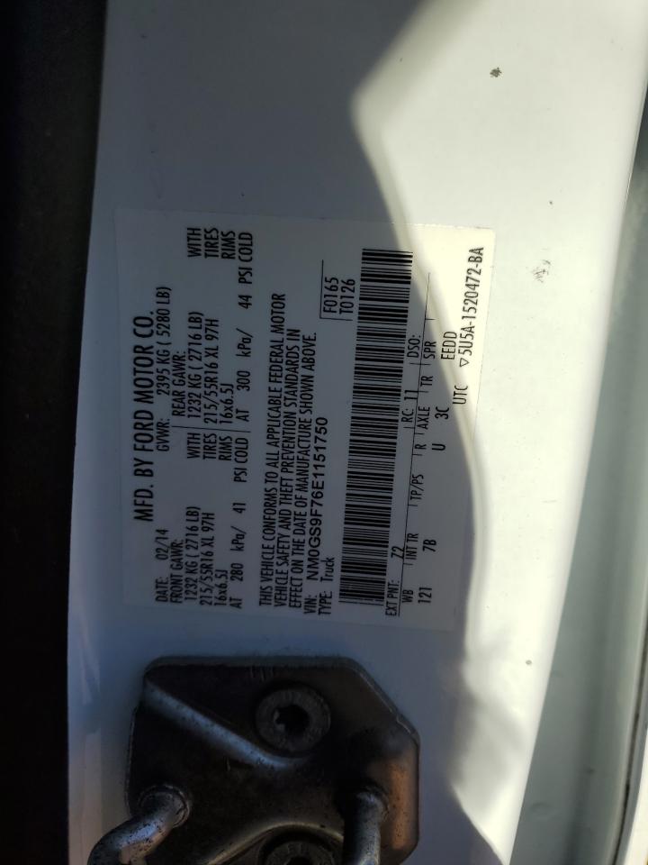 NM0GS9F76E1151750 2014 Ford Transit Connect Xlt