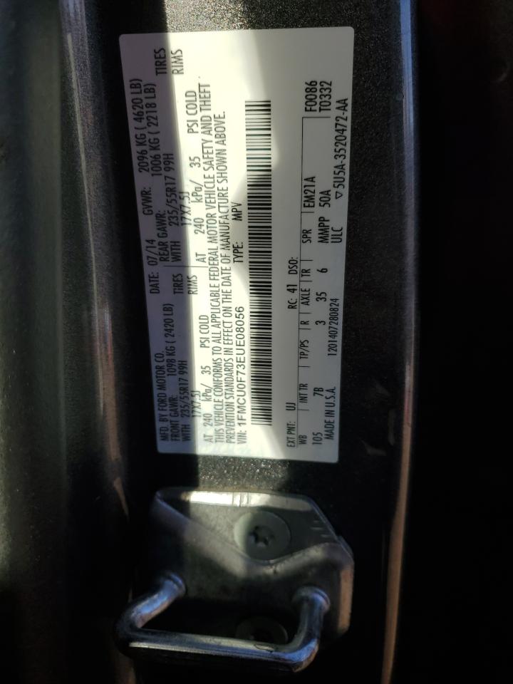 1FMCU0F73EUE08056 2014 Ford Escape S