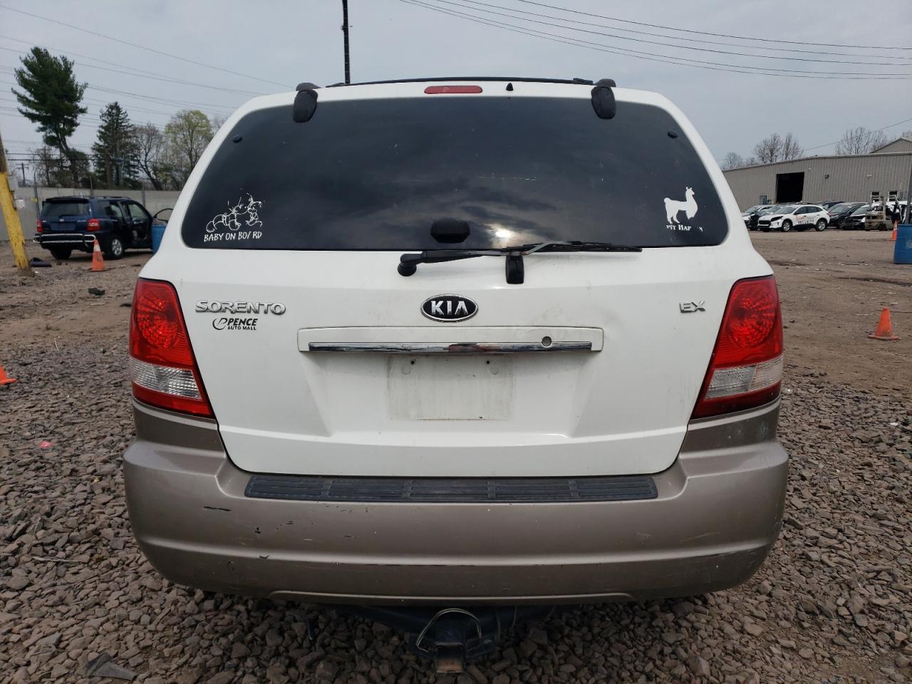 2006 Kia Sorento Ex VIN: KNDJD733665597996 Lot: 75821774