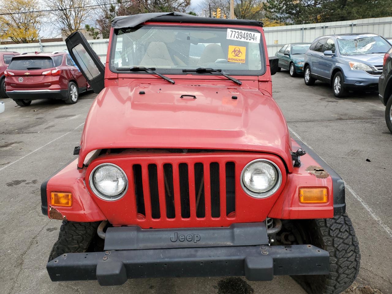 2000 Jeep Wrangler / Tj Se VIN: 1J4FA29P0YP723296 Lot: 77394894