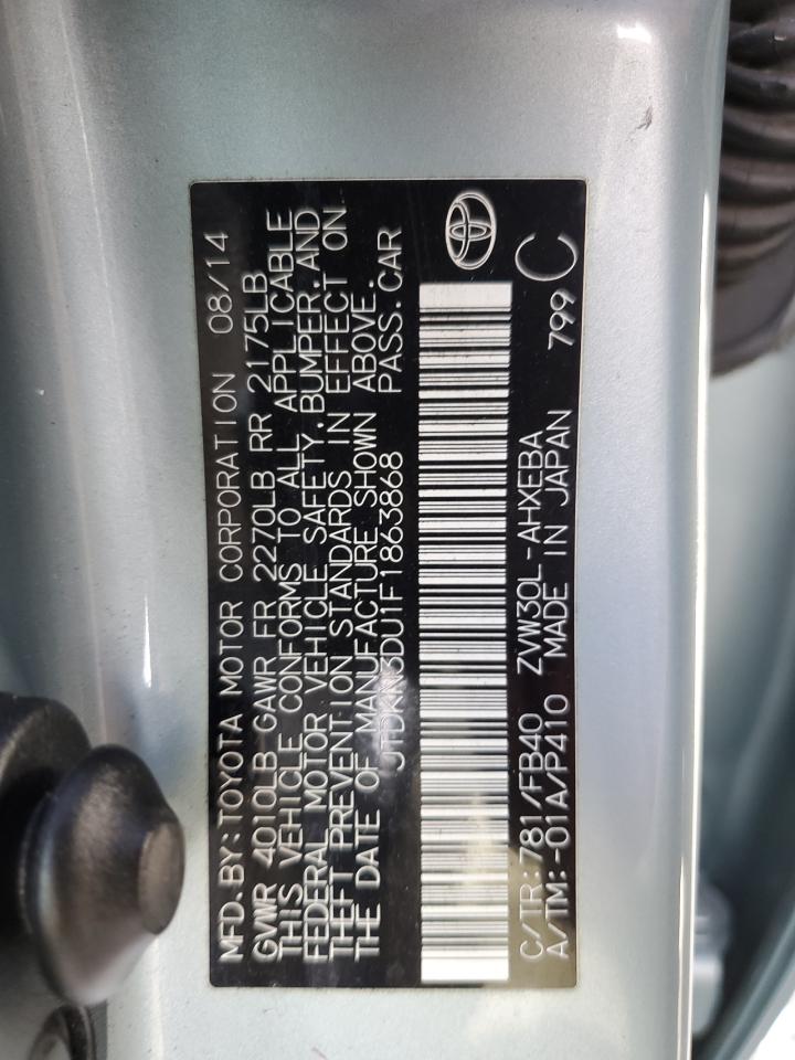 JTDKN3DU1F1863868 2015 Toyota Prius