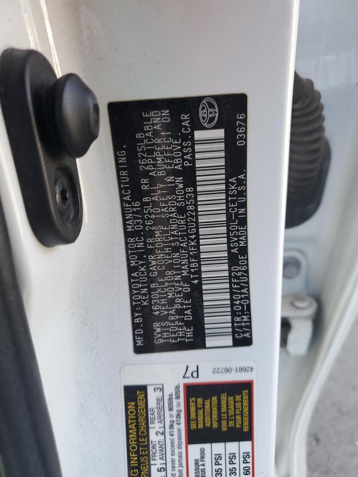 4T1BF1FK4GU228538 2016 TOYOTA CAMRY - Image 14