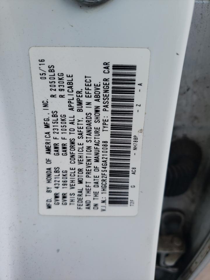 1HGCR2F54GA210088 2016 Honda Accord Sport