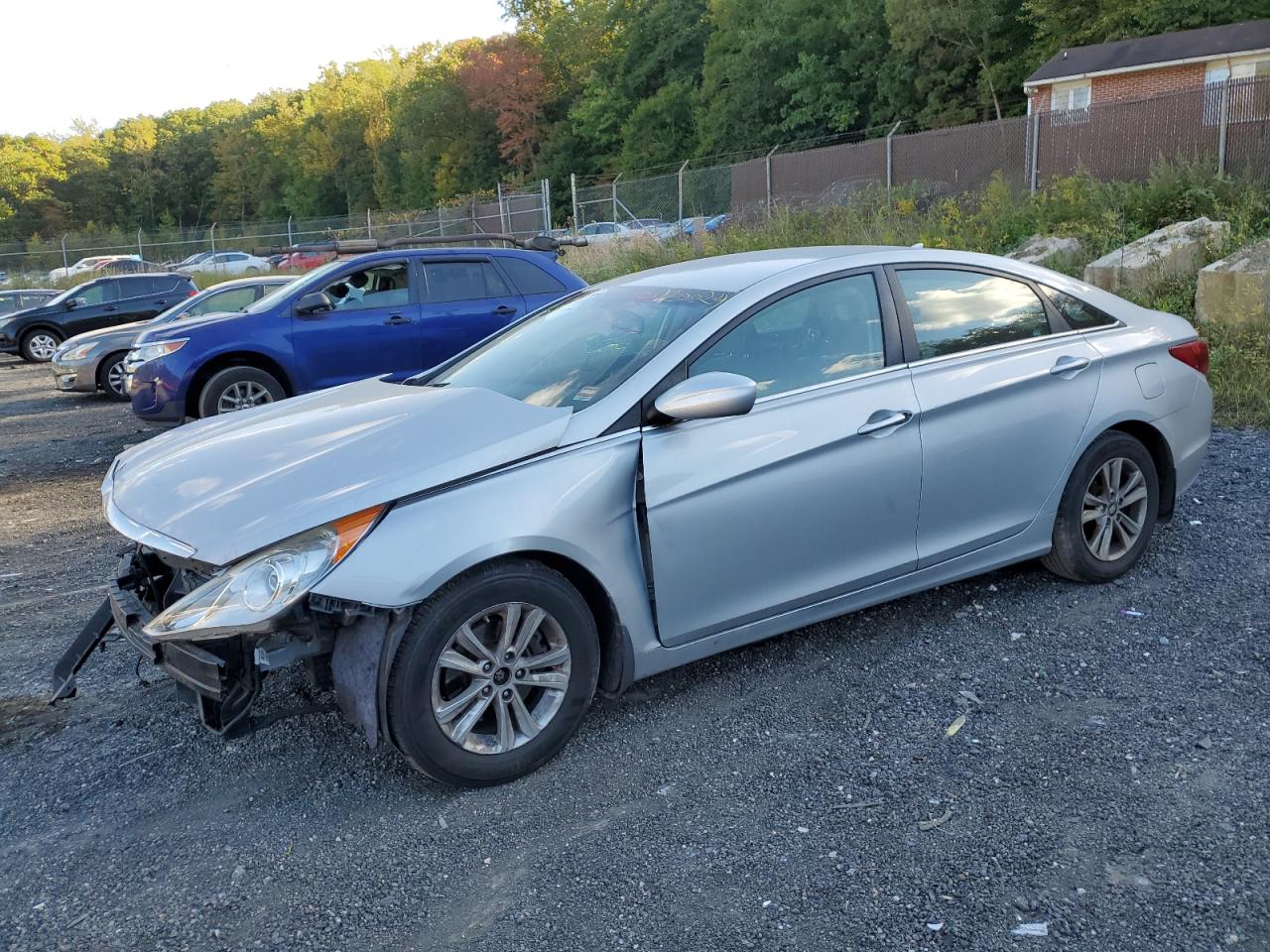 2012 Hyundai Sonata Gls silver null gas 5NPEB4AC5CH321104 photo #1