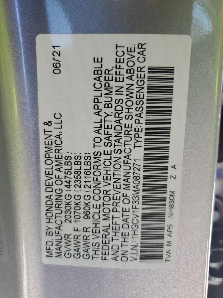 2021 Honda Accord - Image 12