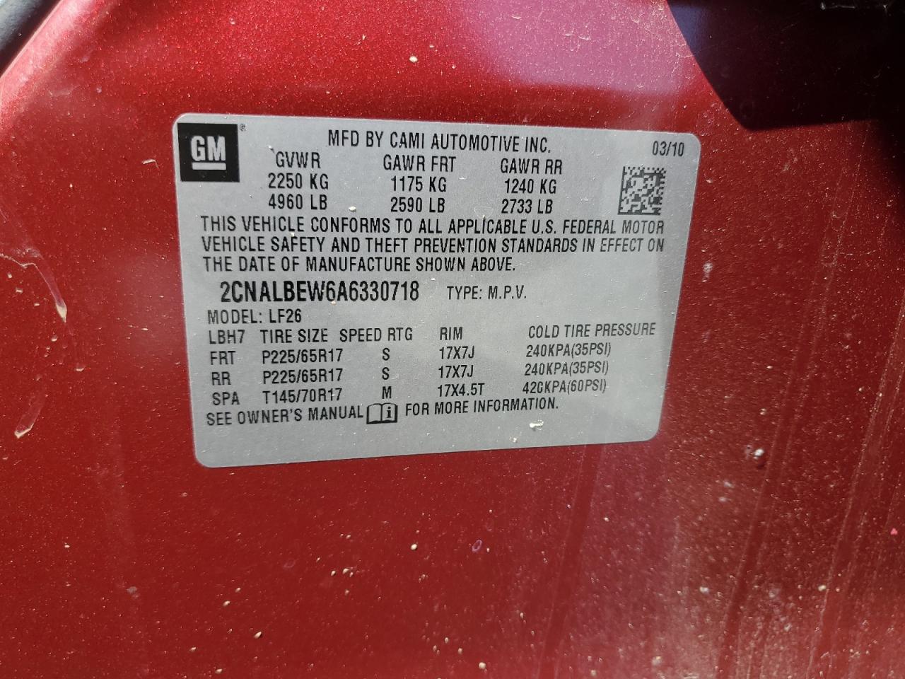 2010 Chevrolet Equinox - Image 12