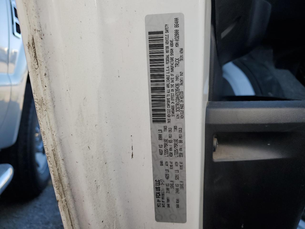 3C6TRVCGXHE535436 2017 Ram Promaster 2500 2500 High