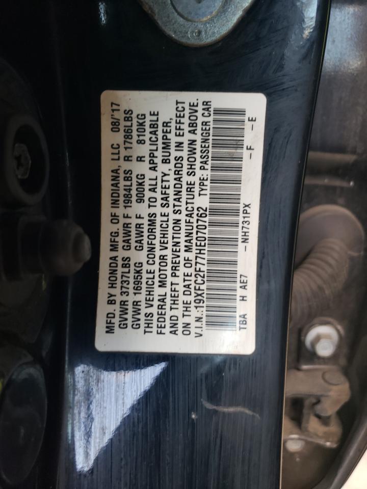 19XFC2F77HE070762 2017 HONDA CIVIC - Image 12