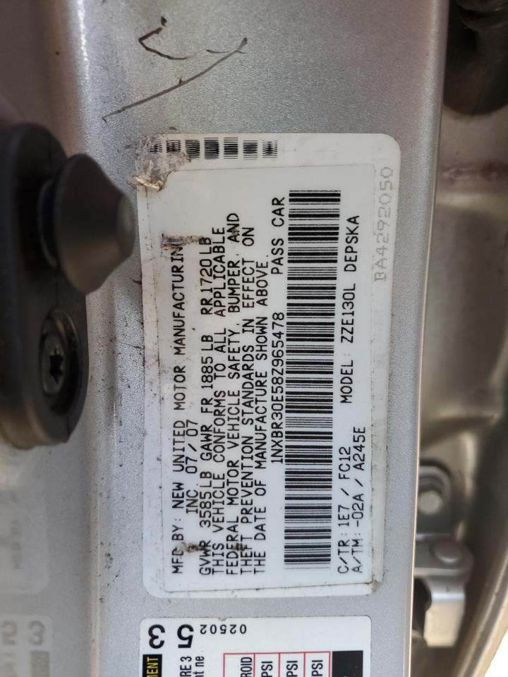 1NXBR30E58Z965478 2008 Toyota Corolla Ce