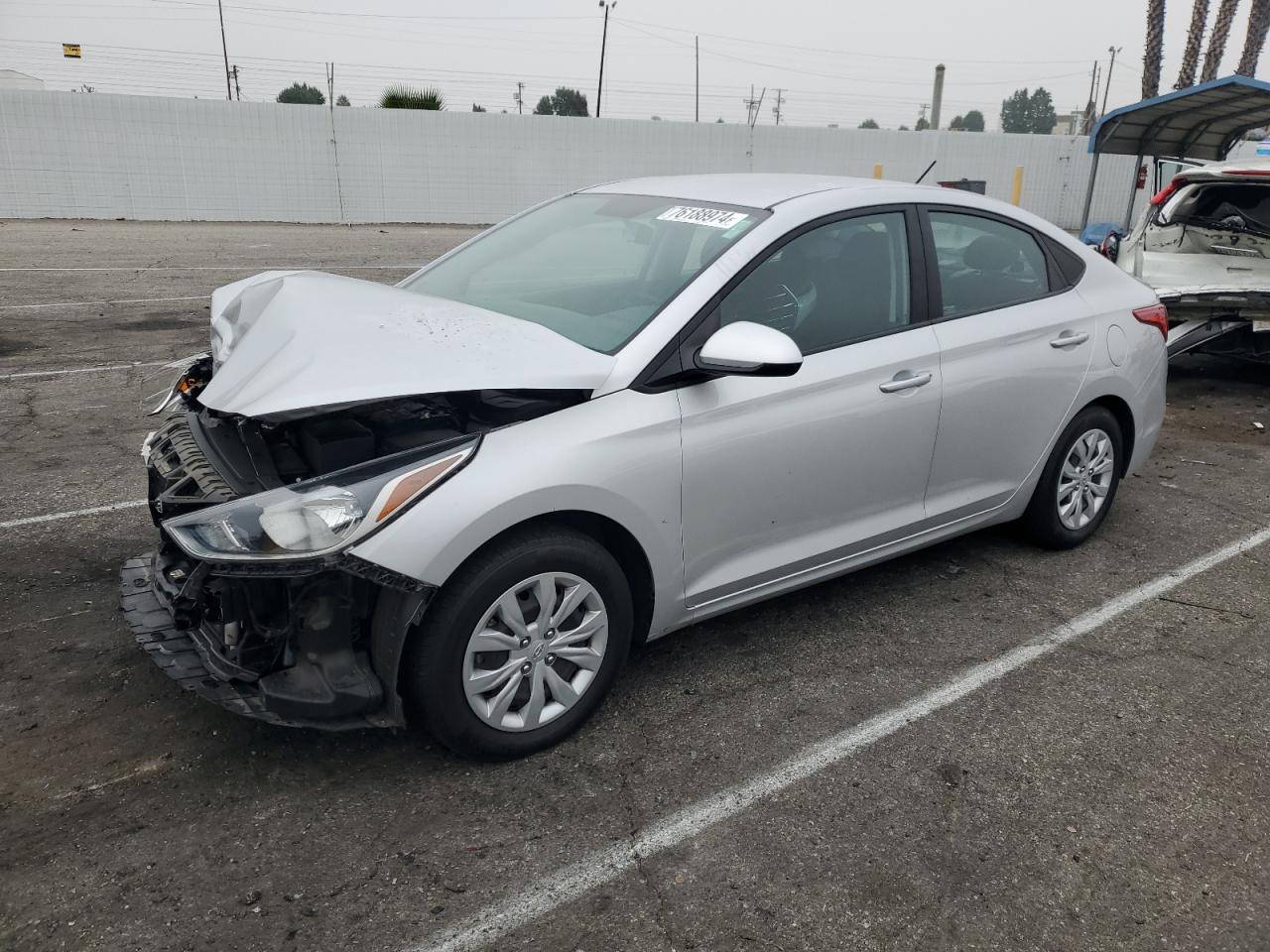 2022 Hyundai Accent Se VIN: 3KPC24A61NE157651 Lot: 76188974