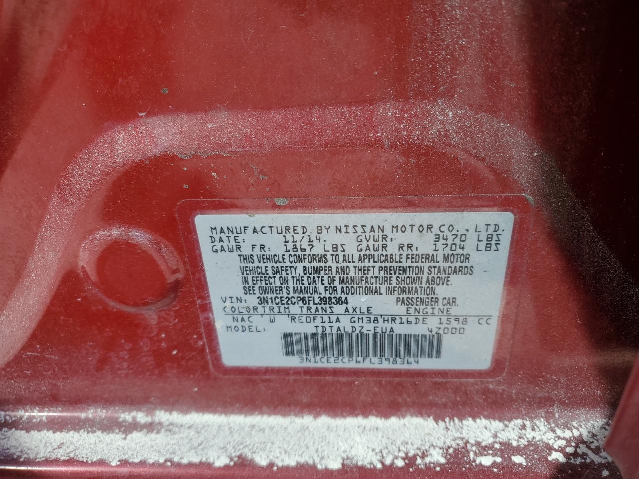 2015 Nissan Versa - Image 15