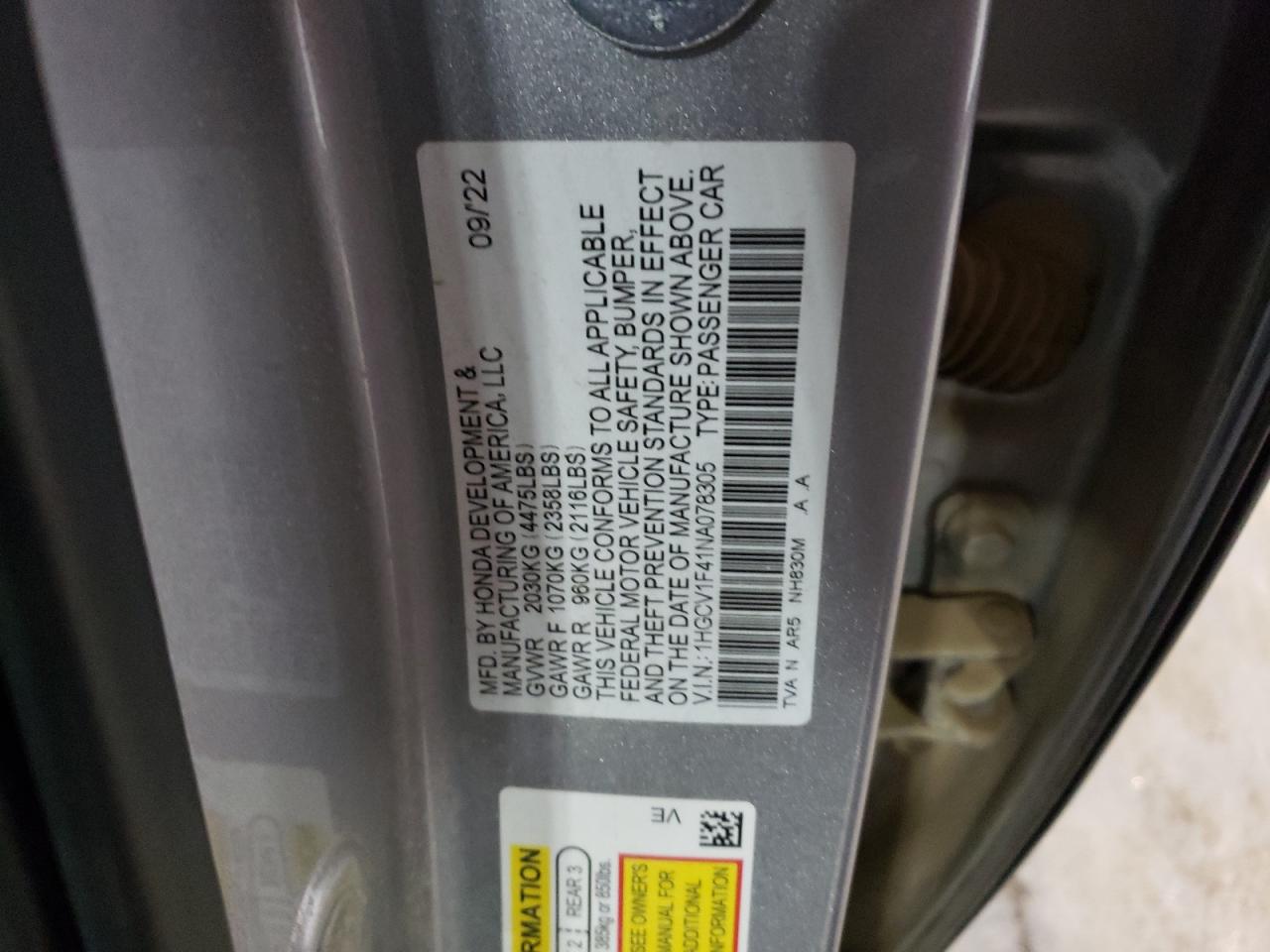2022 Honda Accord - Image 13