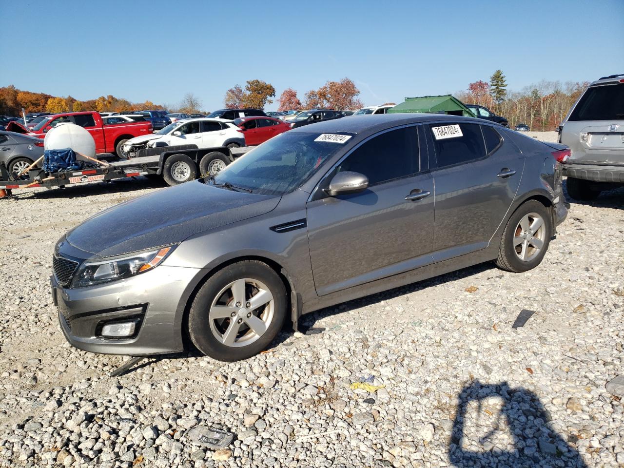 2015 Kia Optima Lx за продажба в West Warren, MA - Rear End