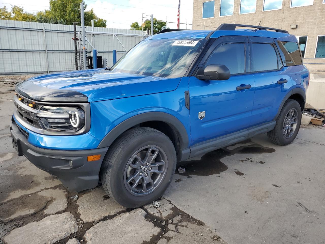 2022 Ford Bronco Sport Big Bend VIN: 3FMCR9B65NRD48002 Lot: 75955994