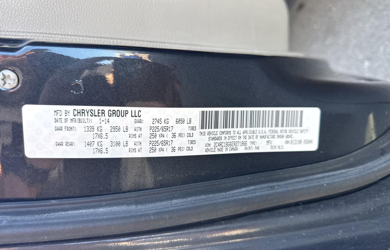 2C4RC1BG6ER271866 2014 Chrysler Town & Country Touring