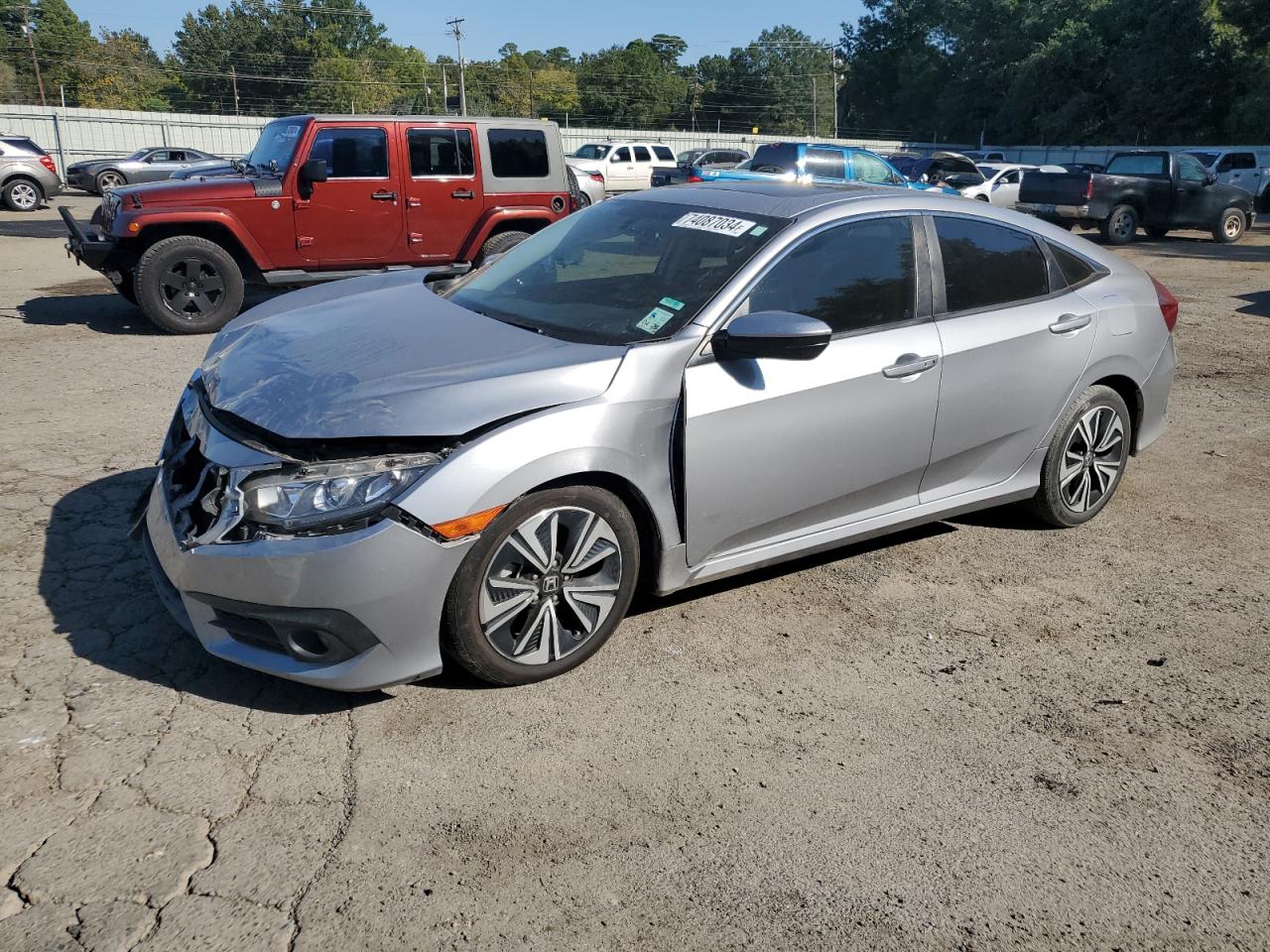 2018 Honda Civic Ex VIN: JHMFC1F32JX018113 Lot: 74087034