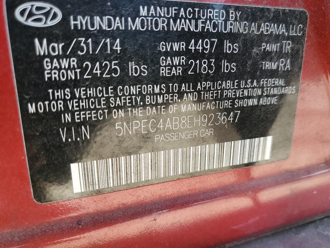 2014 Hyundai Sonata - Image 14