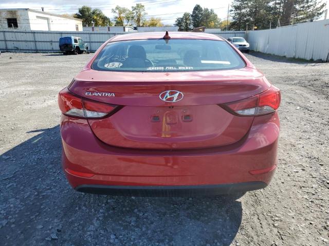  HYUNDAI ELANTRA 2015 Czerwony