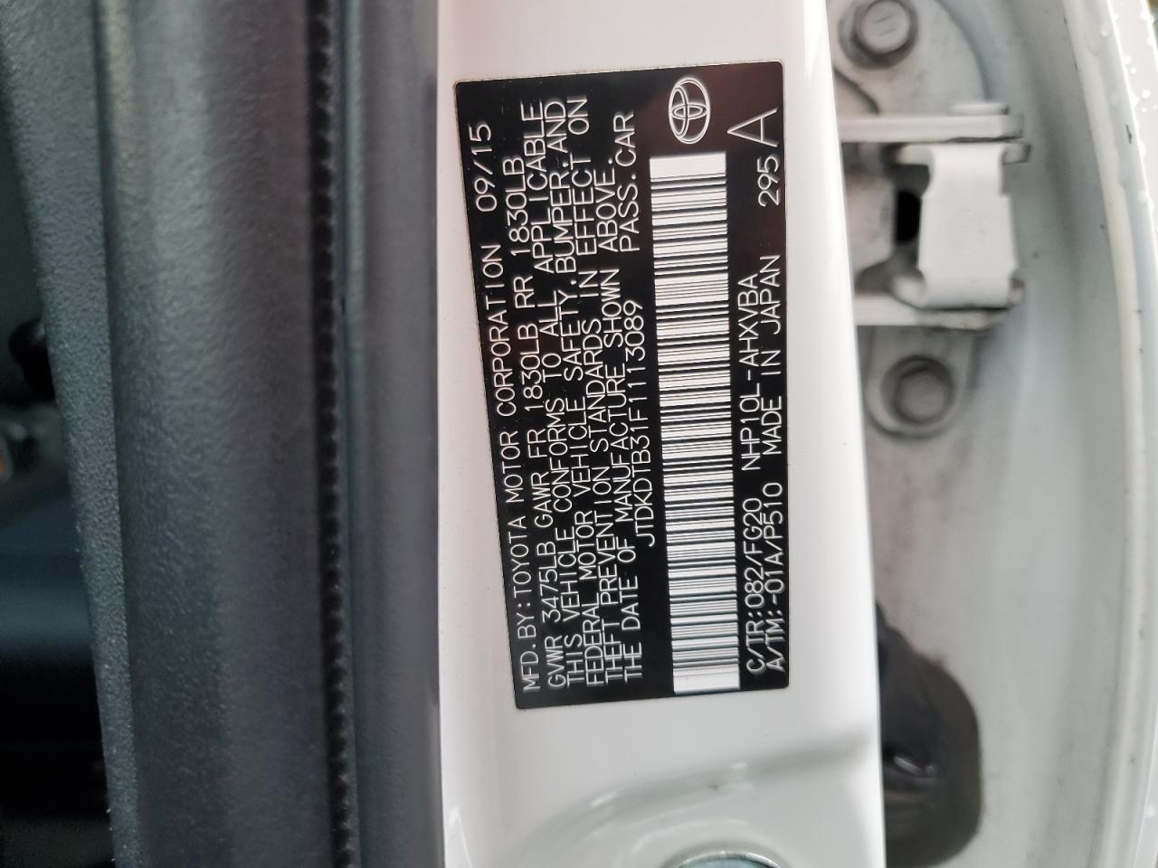 JTDKDTB31F1113089 2015 Toyota Prius C