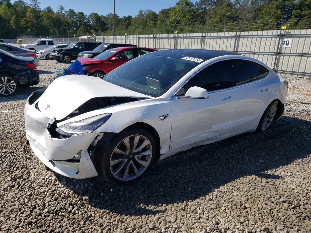 VIN 5YJ3E1EB6KF448231 2019 TESLA MODEL 3 no.1