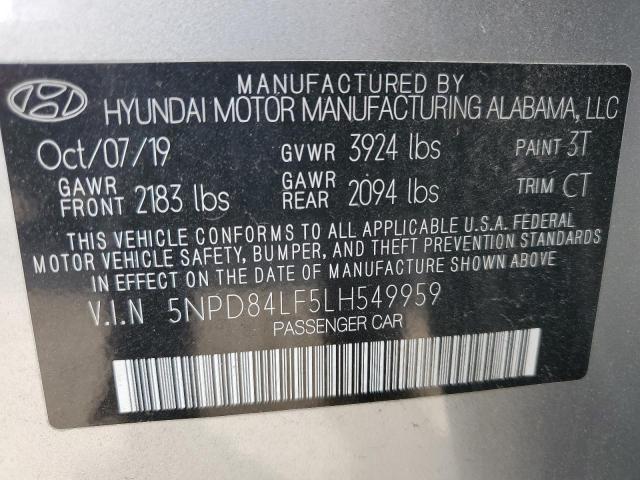 5NPD84LF5LH549959 Hyundai Elantra SE 12