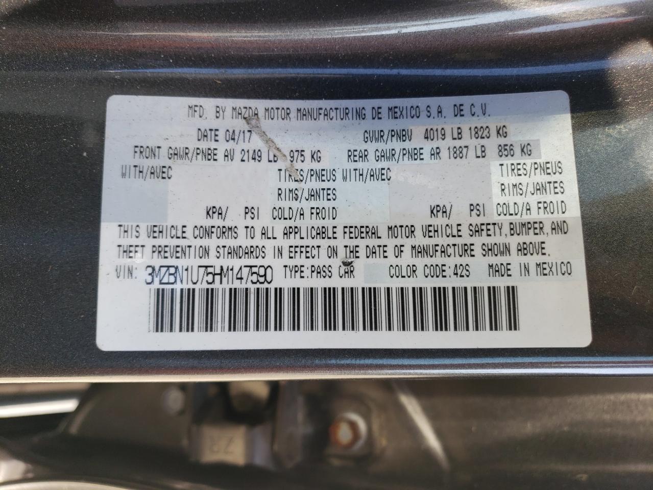 2017 Mazda 3 - Image 12