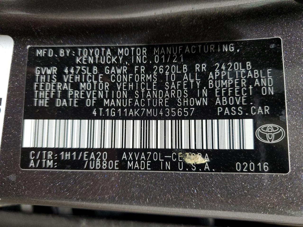 2021 Toyota Camry - Image 12