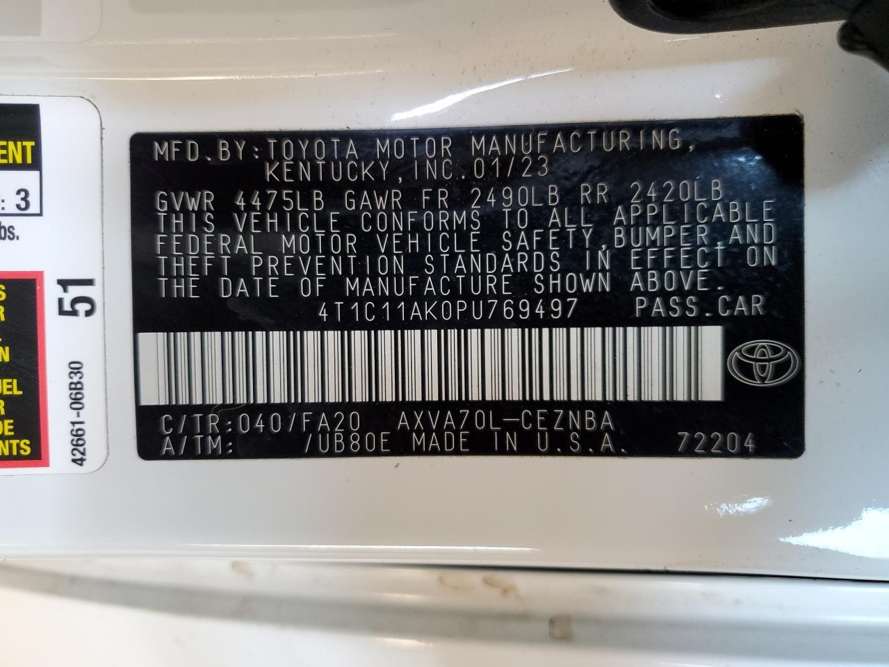 2023 Toyota Camry - Image 13