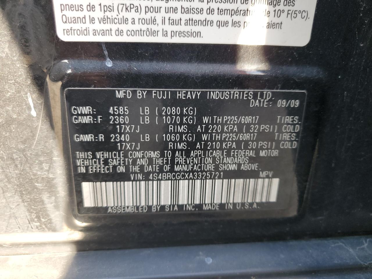 2010 Subaru Outback - Image 14