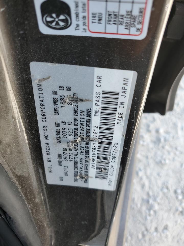 2014 Mazda 3 Touring VIN: JM1BM1V78E1122812 Lot: 75250684