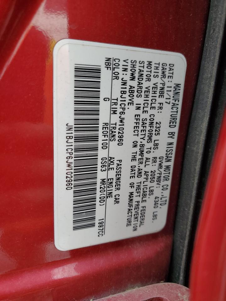 2018 Nissan Rogue Sport S VIN: JN1BJ1CP6JW102960 Lot: 85363475