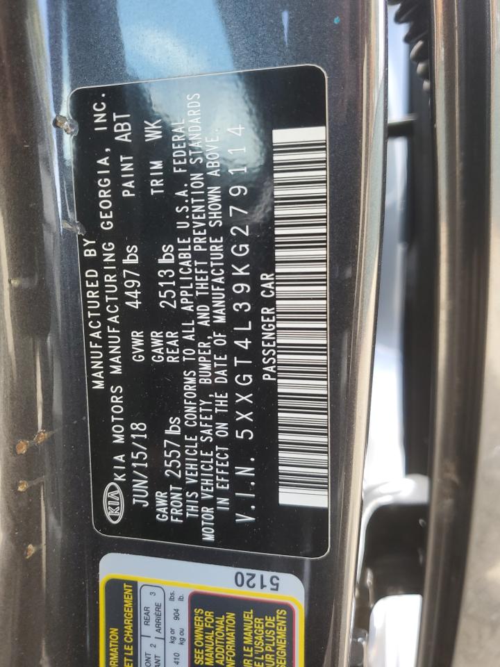 2019 Kia Optima Lx VIN: 5XXGT4L39KG279114 Lot: 85683315