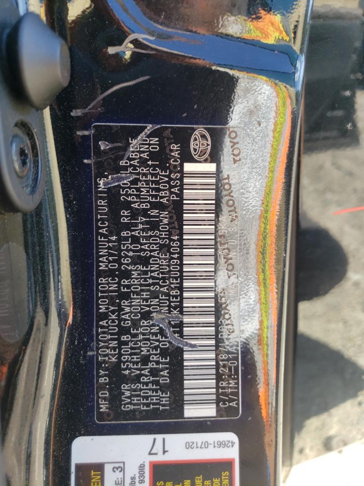 2014 Toyota Avalon Base VIN: 4T1BK1EB1EU094064 Lot: 85695045