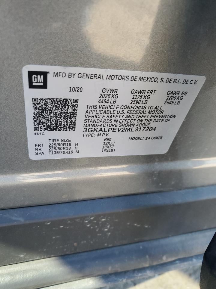 2021 GMC Terrain Slt VIN: 3GKALPEV2ML317204 Lot: 90277555