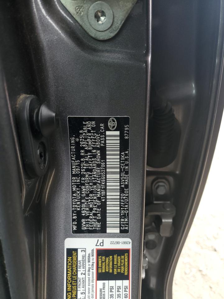 2016 Toyota Camry Le VIN: 4T1BF1FK6GU527061 Lot: 86226875