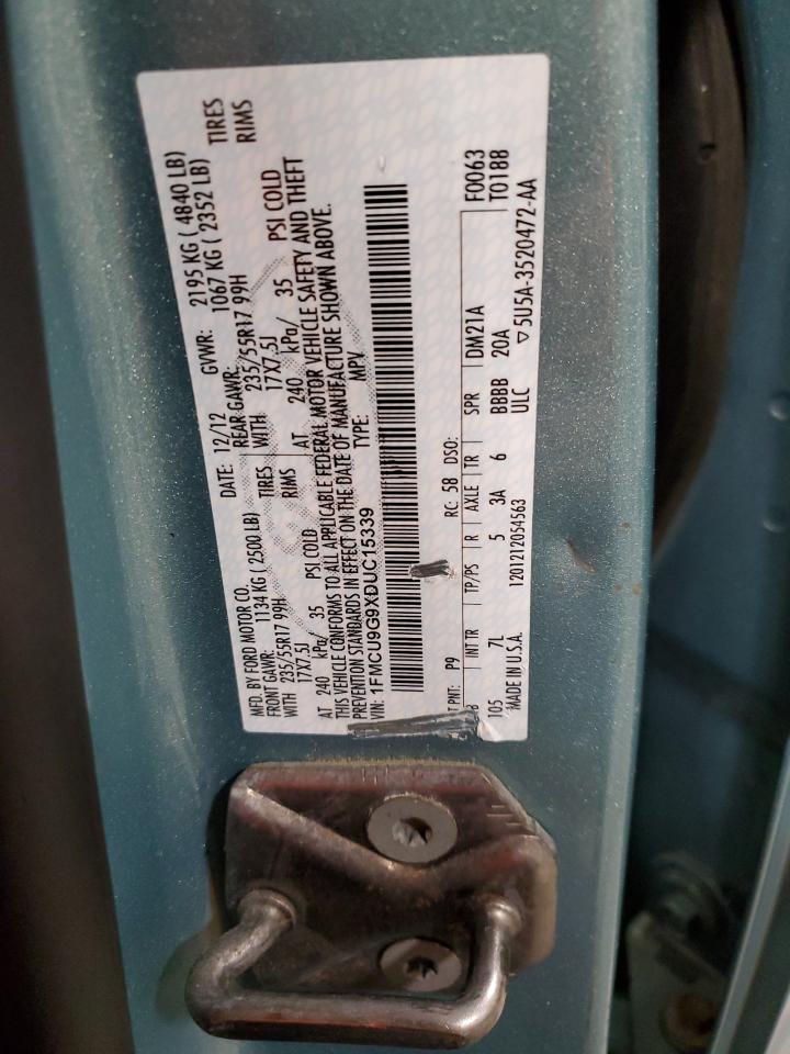 2013 Ford Escape Se VIN: 1FMCU9G9XDUC15339 Lot: 82675675