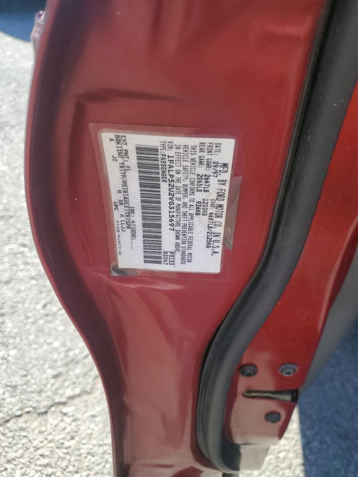 1997 Ford Taurus Gl VIN: 1FALP52U2VG315697 Lot: 90033175