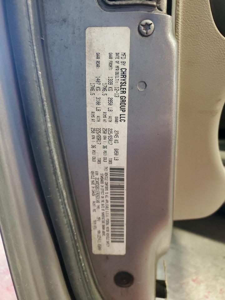 2014 Dodge Grand Caravan Se VIN: 2C4RDGBG1ER263108 Lot: 86128125