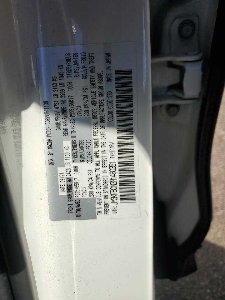 2021 Mazda Cx-5 Touring VIN: JM3KFBCM3M1480351 Lot: 85641455