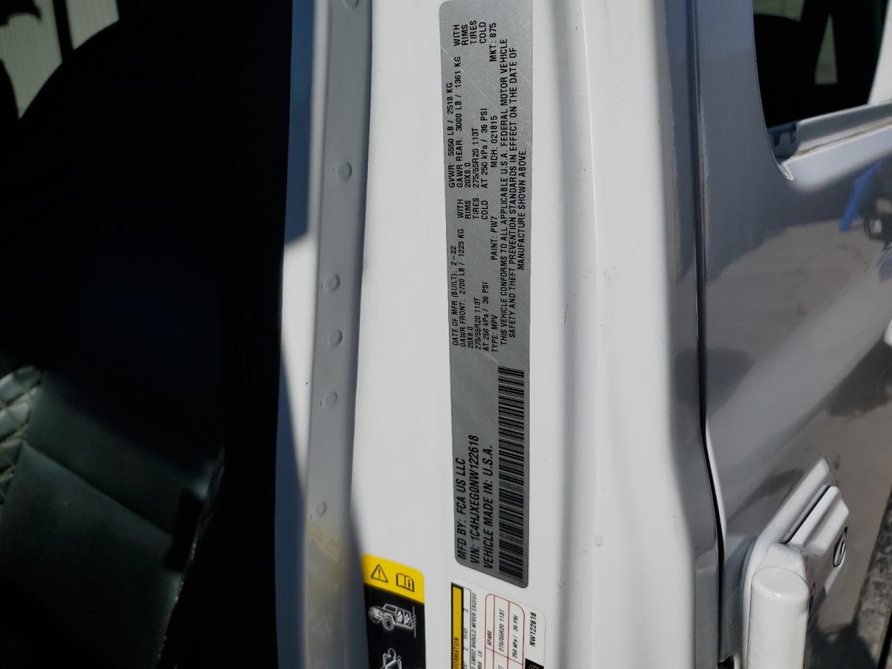 2022 Jeep Wrangler Unlimited Sahara VIN: 1C4HJXEG0NW122618 Lot: 84369085