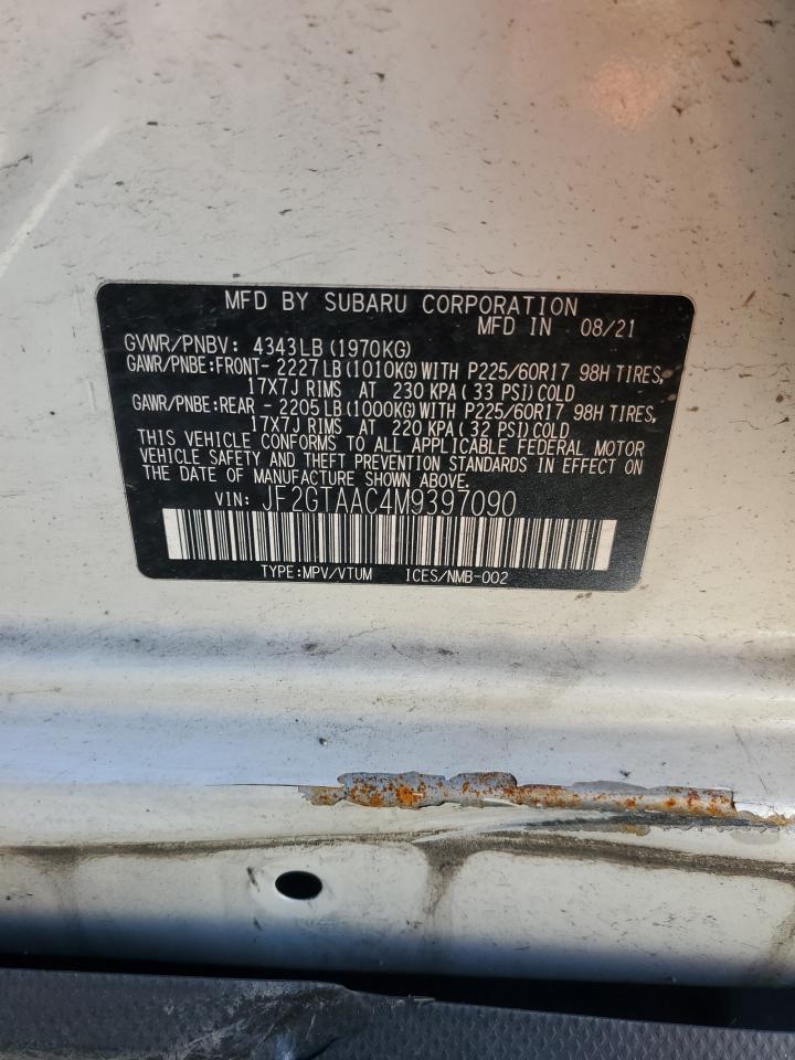 2021 Subaru Crosstrek VIN: JF2GTAAC4M9397090 Lot: 85919855