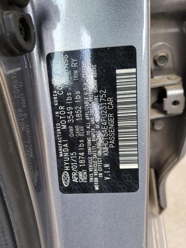 2015 Hyundai Accent Gs VIN: KMHCT5AE4FU231752 Lot: 81463195