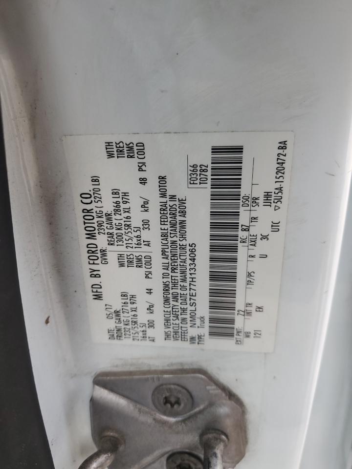 2017 Ford Transit Connect Xl VIN: NM0LS7E77H1334065 Lot: 84895405