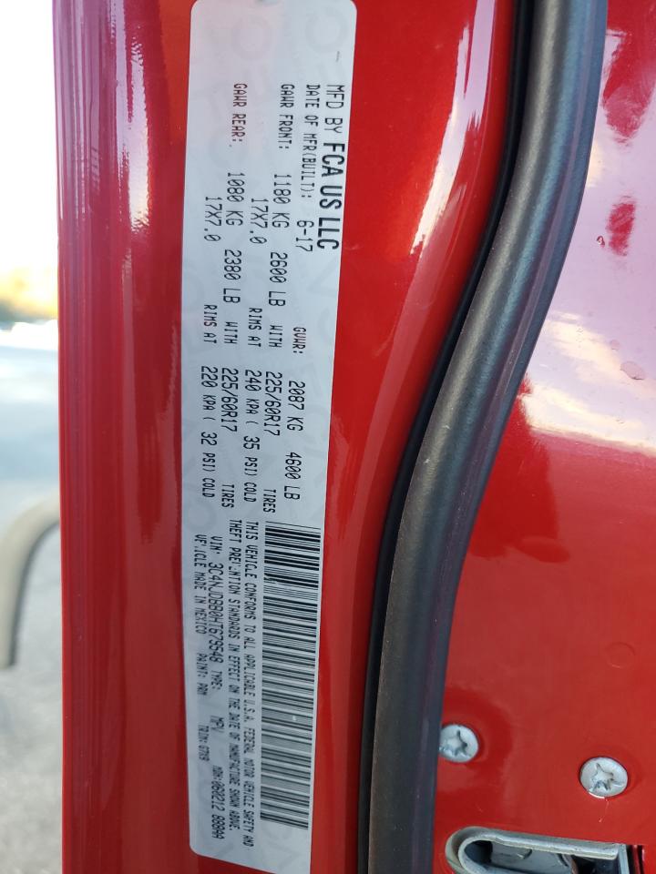 2017 Jeep Compass Latitude VIN: 3C4NJDBB0HT679548 Lot: 90324495