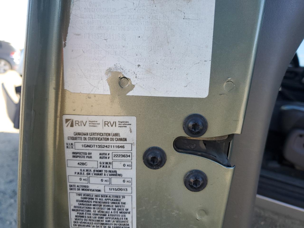 2004 Chevrolet Trailblazer Ls VIN: 1GNDT13S242111646 Lot: 87078505