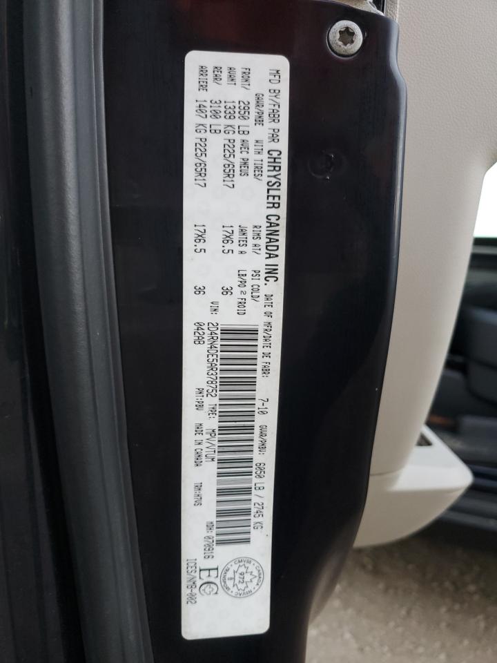 2010 Dodge Grand Caravan Se VIN: 2D4RN4DE5AR378752 Lot: 90309145