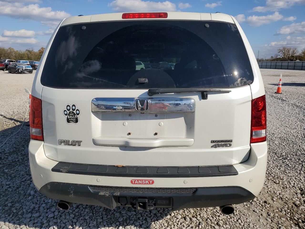 2012 Honda Pilot Touring VIN: 5FNYF4H94CB069761 Lot: 87122675