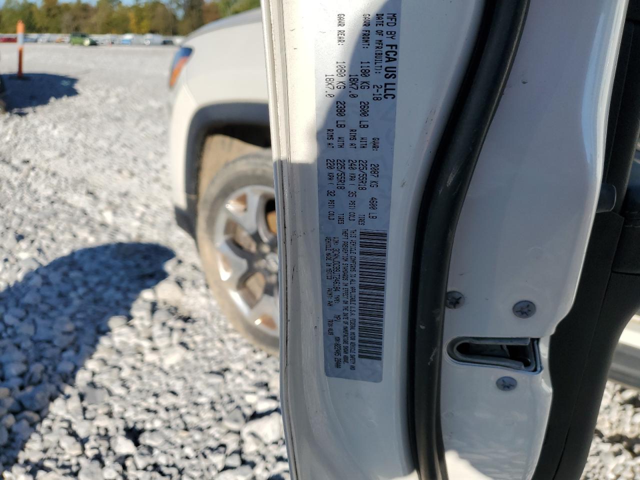 2018 Jeep Compass Limited VIN: 3C4NJDCB9JT246184 Lot: 86597295